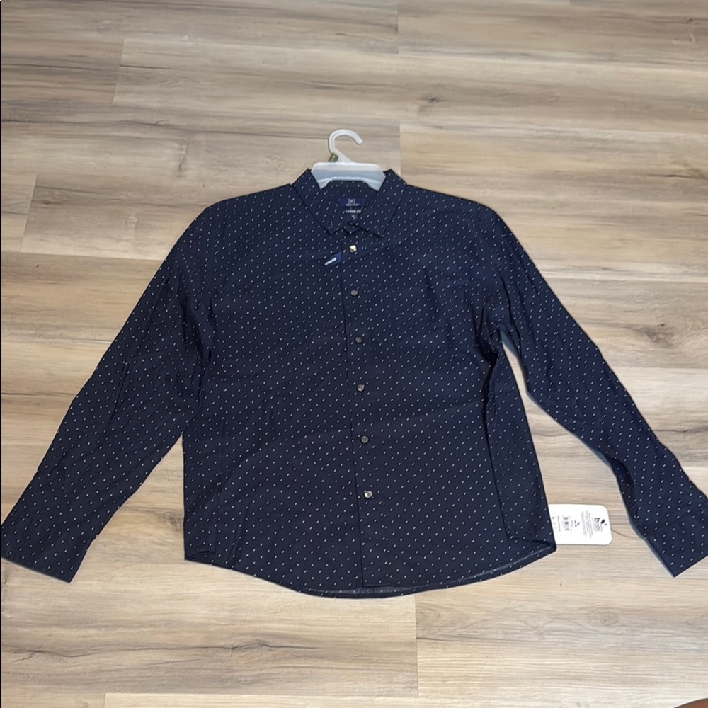 George Blue Casual Button Down Shirt